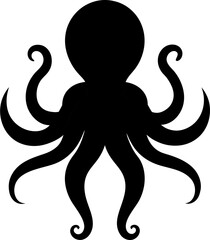octupas tattoo vector file illustration