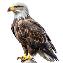 Obraz premium bald eagle isolated on white background