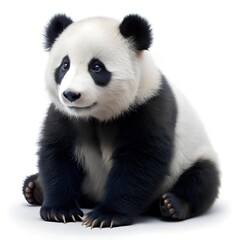 Fototapeta premium close up of panda white background