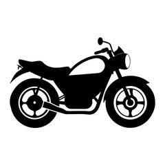 Motorcycle Black silhouette