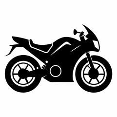 Fototapeta premium Motorcycle Black silhouette