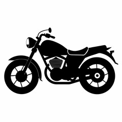 Obraz premium Motorcycle Black silhouette