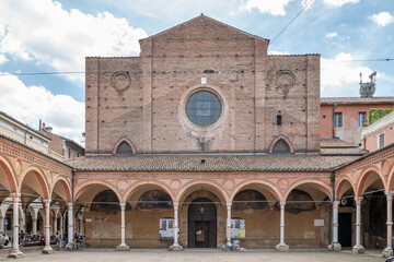 The facade of the Basilica of Santa Maria dei Servi, Bologna, Italy © Marco Taliani