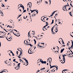 Pastel Abstract Floral Seamless Pattern Design