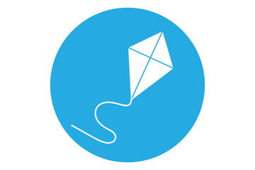 Kite icon vector. kite vector icon.