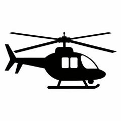 Helicopter Black silhouette