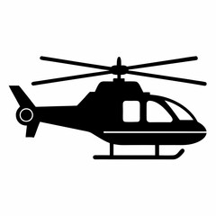 Helicopter Black silhouette