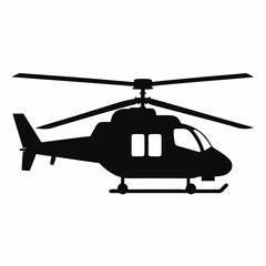 Helicopter Black silhouette
