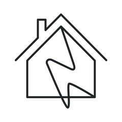 Ecology line art icon, nature and environment. Protection, planet care, natural recycling power. ecology line art illustration