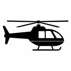 Helicopter Black silhouette