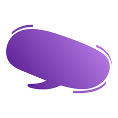 Speech bubble. Thought cloud. Talk bubble with copy space. Design element