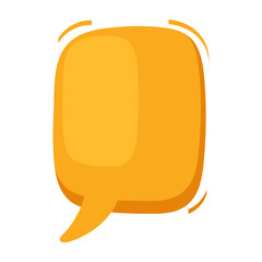 Speech bubble. Thought cloud. Talk bubble with copy space. Design element