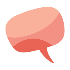 Speech bubble. Thought cloud. Talk bubble with copy space. Design element