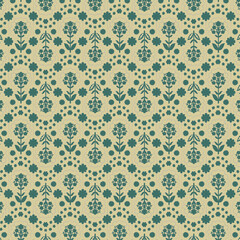 Abstract floral blooming design. Floral seamless pattern. Abstract 