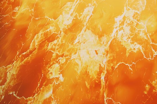 A detailed view of the textured orange marble surface