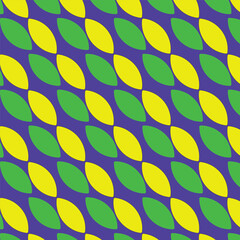 Modern vector pattern featuring seamless double petals in grey and green. Perfect for backgrounds, textiles, and contemporary designs.