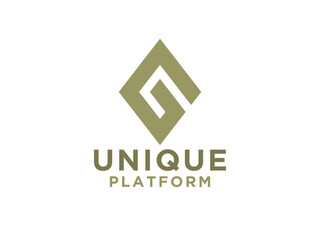 Abstract Initial Letter G Logo. Gradient shape with Line isolated on White Background. Usable for Business and Technology Logos.