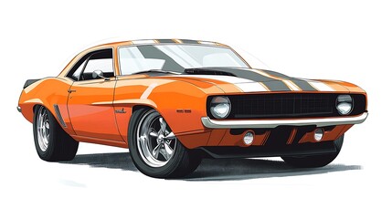 Fototapeta premium Modern Luxury Colored Car Race Design Concept Wallpaper Background 3d Rendering Generative Ai