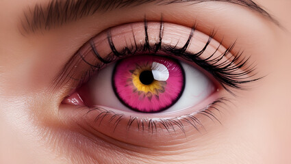 close up of eye