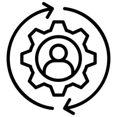 Talent Management outline icon