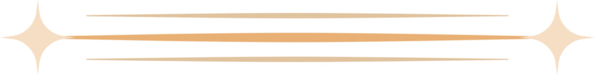 Horizontal star border divider vector