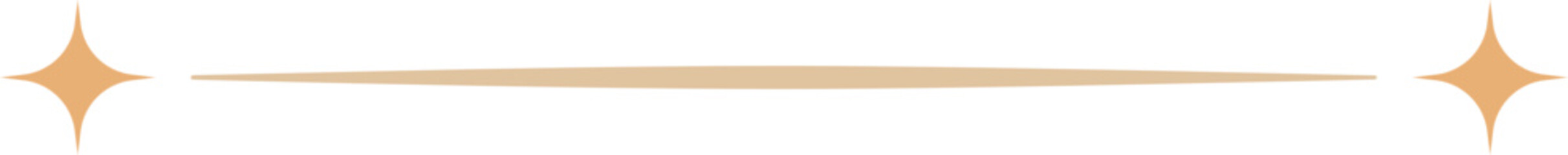 Horizontal star border divider vector