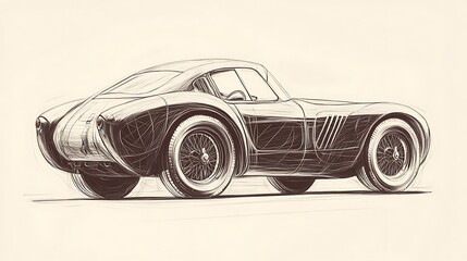 Naklejka premium Modern Luxury Colored Car Race Design Concept Wallpaper Background 3d Rendering Generative Ai