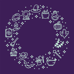 24_06_Magic_Halloween_outline_icon_circle_concept.eps