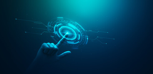 Technology digital AI innovation future concept network internet cyberspace smart system virtual cyber security cloud computer interface learning algorithm interactive media metaverse global business.