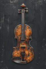 Naklejka premium violin Generative AI 