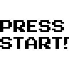 Press Start. Vector Pixel Design