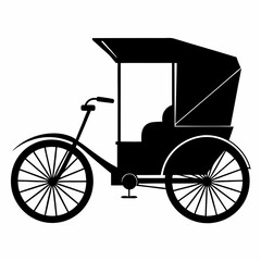 Rickshaw Black silhouette