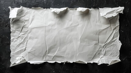 White paper decorated with watermark and has a dividing border on a black background.