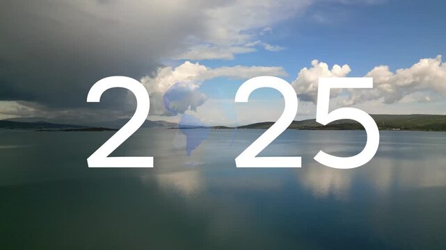 2025 New Year concept. Environmental technology concept. Sustainable development goals. SDGs. hq
