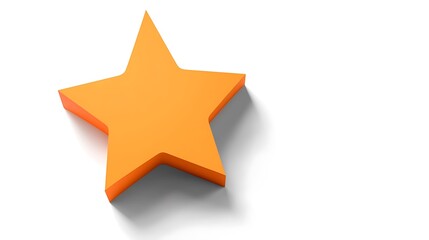 Obraz premium Star-shaped speech bubble with shadow no background