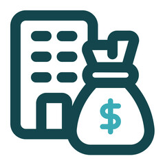 capital venture icon for illustration