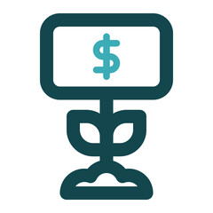 investment icon for illustration