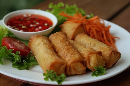 Egg rolls or semprong are perfect for Chinese New Year snacks