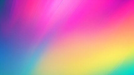 Obraz premium Illustration modern abstract grainy vibrant gradient color background pink, blue, yellow and green noise texture design.