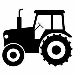 Tractor Black silhouette
