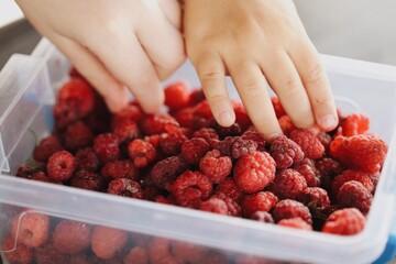 raspberry is a ripe and juicy berry