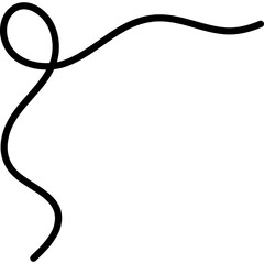 Decorative Border, Frame, Divider for Wedding or Invitation Card. Page Decoration. Vector Illustration