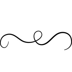 Decorative Border, Frame, Divider for Wedding or Invitation Card. Page Decoration. Vector Illustration