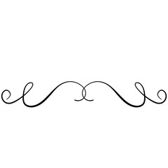 Decorative Border, Frame, Divider for Wedding or Invitation Card. Page Decoration. Vector Illustration