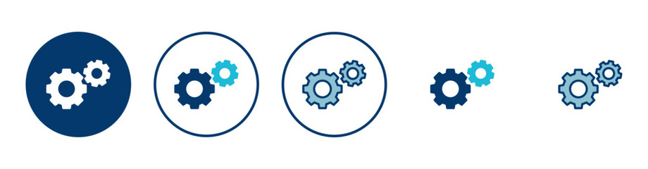 setting Icon vector isolated on white background. setting vector icon. Cog settings Icon Symbol. Gear