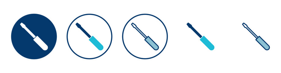 Screwdriver icon vector isolated on white background. Screwdriver vector icon