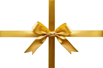PNG Elegant gold ribbon gift