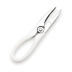 Closeup Shot of Isolated Wire Cutters on White Background