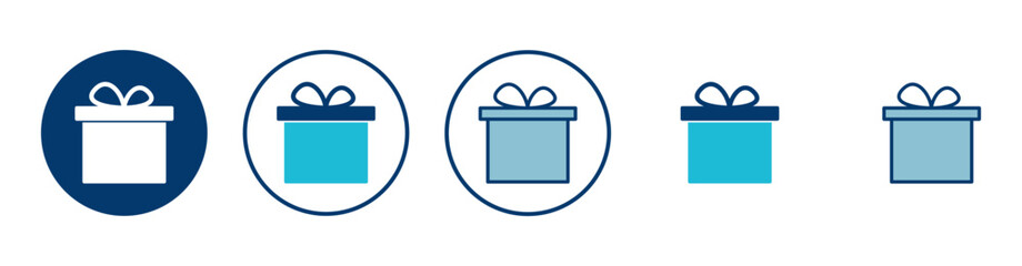Gift icon vector isolated on white background. gift vector icon.  birthday gift