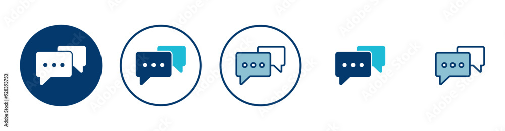 Fototapete chat icon vector isolated on white background. chat vector icon. speech bubble. message. contact us
